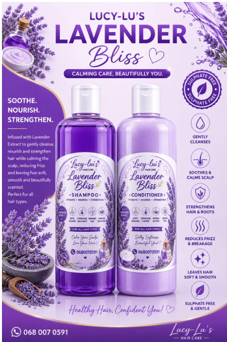 Lavender Bliss Shampoo & Conditioner Set