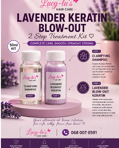 Lavender Keratin Blow Out Treatment