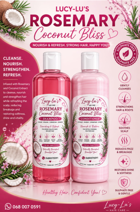Rosemary Coconut Bliss Shampoo & Conditioner Set