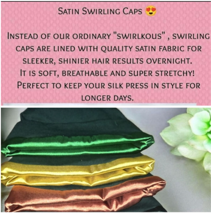 Satin Swirl Cap